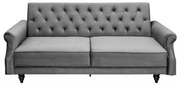 Canapea extensibila design Chesterfield, Maison Belle Affaire 220cm, gri