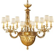 Candelabru XL clasic LUX realizat manual Amber