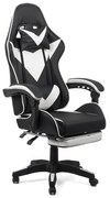 Scaun gaming OFF 299 alb cu negru