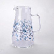 Carafă din sticlă FLORI ALBASTRE 1450 ml