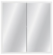 Corp Baie Teno, Suspendat, Alb, cu oglinzi, 60 x 13 x 60 cm
