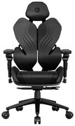RXGAMER K6-6102 Scaun ergonomic, cotiere 5D, tetiera 2D, mecanism multifunctional inclinare/blocare, pivotant, PU, Negru