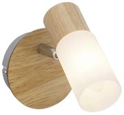 Spot Babsan, 1xe14, 3.5w, metal/lemn, maro