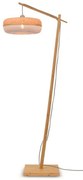 Lampadar eco din bambus Palawan natur/ alb, 40x15cm