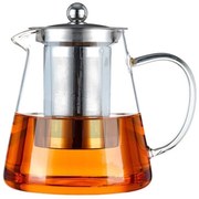Ceainic 1300 ml CLARICE, sticla borosilicata cu infuzor si capac metalic