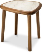 Masuta laterala LUX, Marmura, Lemn, Wilma