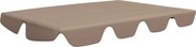 vidaXL Copertină de rezervă leagăn grădină gri taupe 188/168x145/110cm