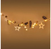 Instalație LED de Crăciun Retlux 10xLED/3xAA 2,5m alb cald