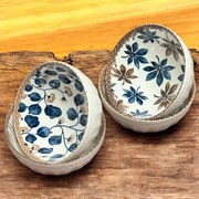 Set 4 Boluri Ceramice BLUE BLOOM, 300 ml
