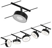 Paulmann 94479 - Set 5x LED 5W spot CIRCLE 230V negru