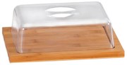 Tocator cu capac pentru branzeturi Kesper 58643, 25x20x8cm, Bambus, Inchidere etansa, Maro