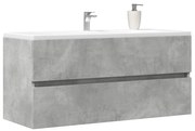 vidaXL Dulap de chiuvetă, gri beton, 100x38,5x45 cm, PAL