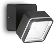 Aplica de perete exterior, IP54 OMEGA AP SQUARE NERO 4000K