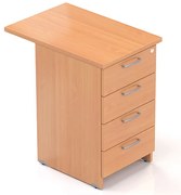 Container Visio 70 x 47 cm - 4 sertare, fag