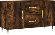 vidaXL Dulap, stejar fumuriu, 100x36x60 cm, lemn compozit