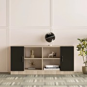 Dulap Vincent 6 (Stejar + Negru). 1072634