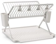 Uscator de vase pliabil Brabantia SinkSide 1004152, Suport pentru ustensile, Rezistent la coroziune, Gri deschis