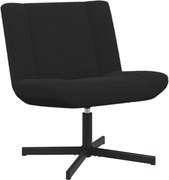 vidaXL Scaun pivotant Negru 63 x 75 x 76 cm Piele de Oaie