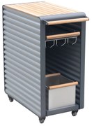 Caruta de bar de gradina Higold Airport, gri