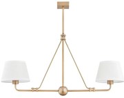 Lustra cu 2 surse de iluminat design modern Atrani auriu