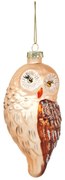 Ornament de Crăciun lucrat manual din sticlă 13 cm Owl – Sass & Belle