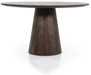 Masa rotunda dinlemn de mango Aron 130x76 cm maro