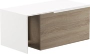 Masuta Cafea Extensibila  Alien, PAL Finisaj Stejar Sonoma-Alb 100-160x50x45 Cm