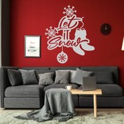 Sticker decorativ Let It Snow