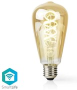 Nedis WIFILRT10ST64 - Bec LED dimmabil ST64 E27/4,9W/230V Wi-Fi 1800-6500K