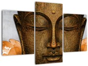 Tablou cu statuie cu detaliu a feței (90x60 cm)