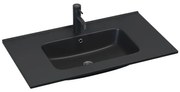BATH DELUXE 06-080-27-02-00 - Lavoar încastrat LILLESNAD 81 x 46 cm, ceramică/negru