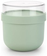 Bol alimentar mic dejun Brabantia Make&Take 1006297, 500+180 ml, Capac cu infiletare, Fara BPA, Verde