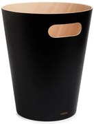 Coș de gunoi Umbra Woodrow, 7,5 l, negru