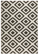 Covor adecvat pentru exterior NORTHRUGS Malta, 160 x 230 cm, negru - crem