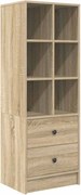 vidaXL Bufet cu sertar Stejar Sonoma 45,5 x 34 x 127 cm