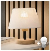 Lampă de masă Brilagi ANTHONY 1xE14/40W/230V stejar/alb