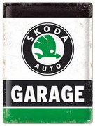 Placă metalică Škoda - Garage