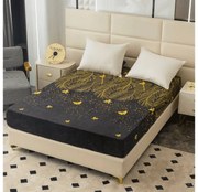 Cearsaf Cocolino microplus cu elastic VISATA 180x200 cm negru