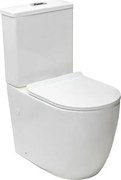 Set vas WC pe pardoseala Rune Ivaldi monobloc alb cu capac slim softclose
