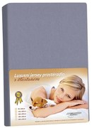 Bellatex Cearșaf din jersey cu elastan, griînchis, 180 x 200 cm, 180 x 200 cm