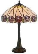 Endon 64177 - Lampă de masă Tiffany HUTCHINSON 1xE27/60W/230V, Ø 40 cm