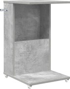 vidaXL Masă laterală Gri din beton 40 x 35 x 60 cm Lemn compozit