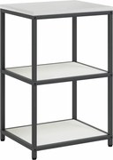 vidaXL Depozitare pentru bucătărie cu raft Alb 60 x 50 x 92 cm Oțel