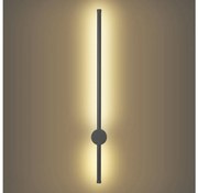 Brilagi - Aplică de perete LED pentru exterior AURA LED/12W/230V 3000K IP54 antracit