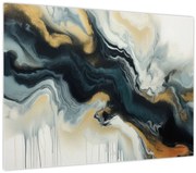 Tablou pe sticlă - Desen marmorat (70x50 cm)