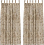 vidaXL Cortine din catifea 2 pcs Șampanie 225 x 140 cm Catifea