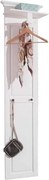 Cuier lemn masiv alb Ariana, 42 × 28 × 180 cm