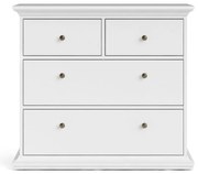 Comodă albă joasă 96x87 cm Paris – Tvilum