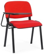 Scaune pentru conferință rosu din material textil cu masuta ajustabila HRC 606