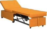 vidaXL Canapea extensibilă Galben Întunecat 194 x 50 x 82 cm țesătură